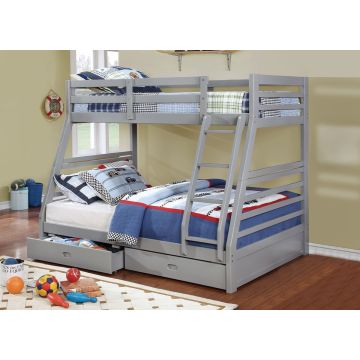 Grey Twin/Full Bunk Bed - 2700GY2F