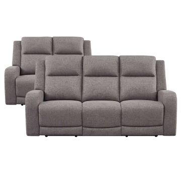 Hyde Park Granite Power Reclining Sofa & Loveseat - 7121HG20
