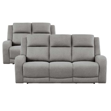 Hyde Park Steel Power Reclining Sofa & Loveseat - 7121HS20