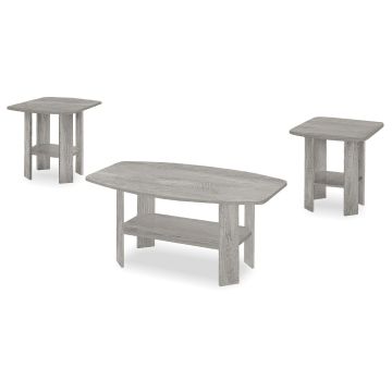 Industrial Grey 3-Piece Coffee Table Set  - 7870GY30