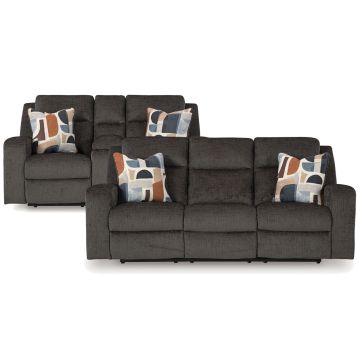 Kanlow Dusk Reclining Sofa & Loveseat - 3860KD20