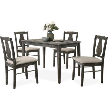 Kaylee Weather Grey 5-Piece Dinette Set - 0200KG50