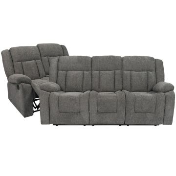 Maribel Iron Reclining Sofa & Loveseat Set - 1020MI20