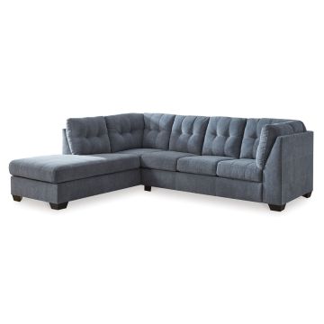 Marleton Denim 2-Piece Left Chaise Sectional  - 5530MD2L