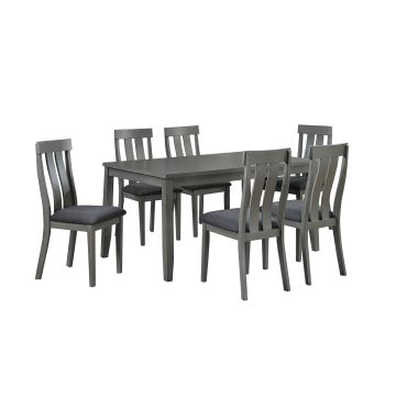 Mira Grey 7-Piece Dinette Set - 0626MG70