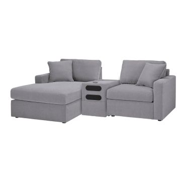 Modmax Granite 3-Piece LEFT Sectional - 9210MG3L