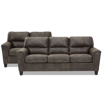 Navi Smoke Sofa/Loveseat Set - 9400NS20