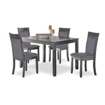 Nellie Grey 5-Piece Dinette Set - 3649GY50