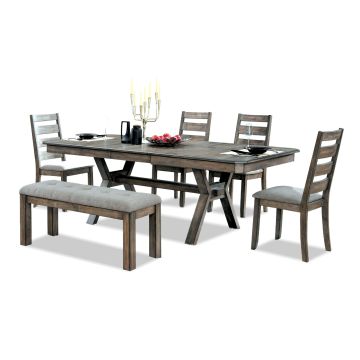 New Jersey Walnut 6-Piece Dinette Set - 0270NE60