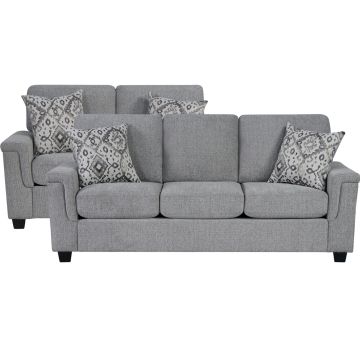 Nova Dove Sofa & Loveseat Set - 0020ND20