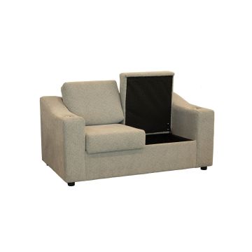 Planet Anthracite Loveseat with Storage - 2570PA02
