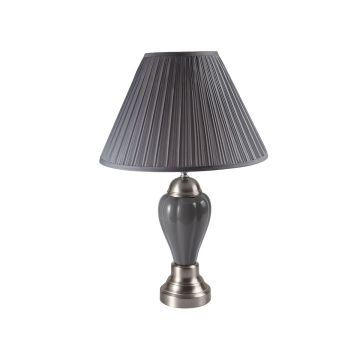 Porcelain Grey/Brushed Nickel  Lamp - 6115GR15