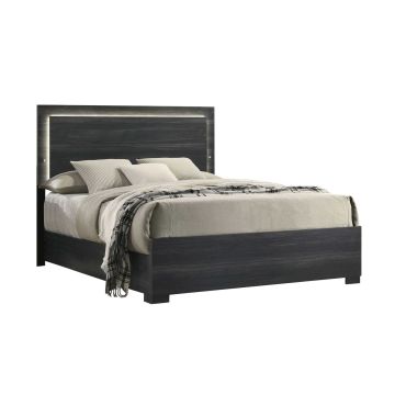 Raya Charcoal Complete Queen Bed  - 0578RC3Q