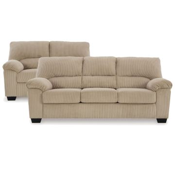 Simplejoy Sand Sofa/Loveseat set - 2420SS20