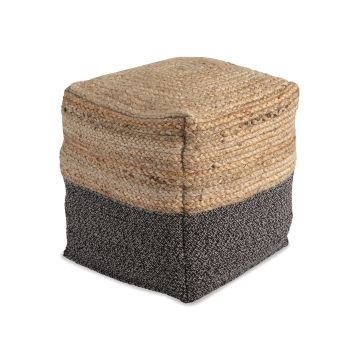 Sweed Valley Natural/Black Pouf - 0422SV00