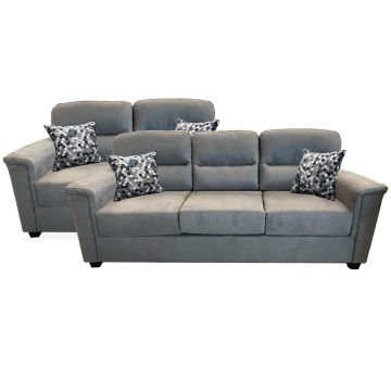 Vincent Gunmetal Sofa & Loveseat Set - 2514VG20